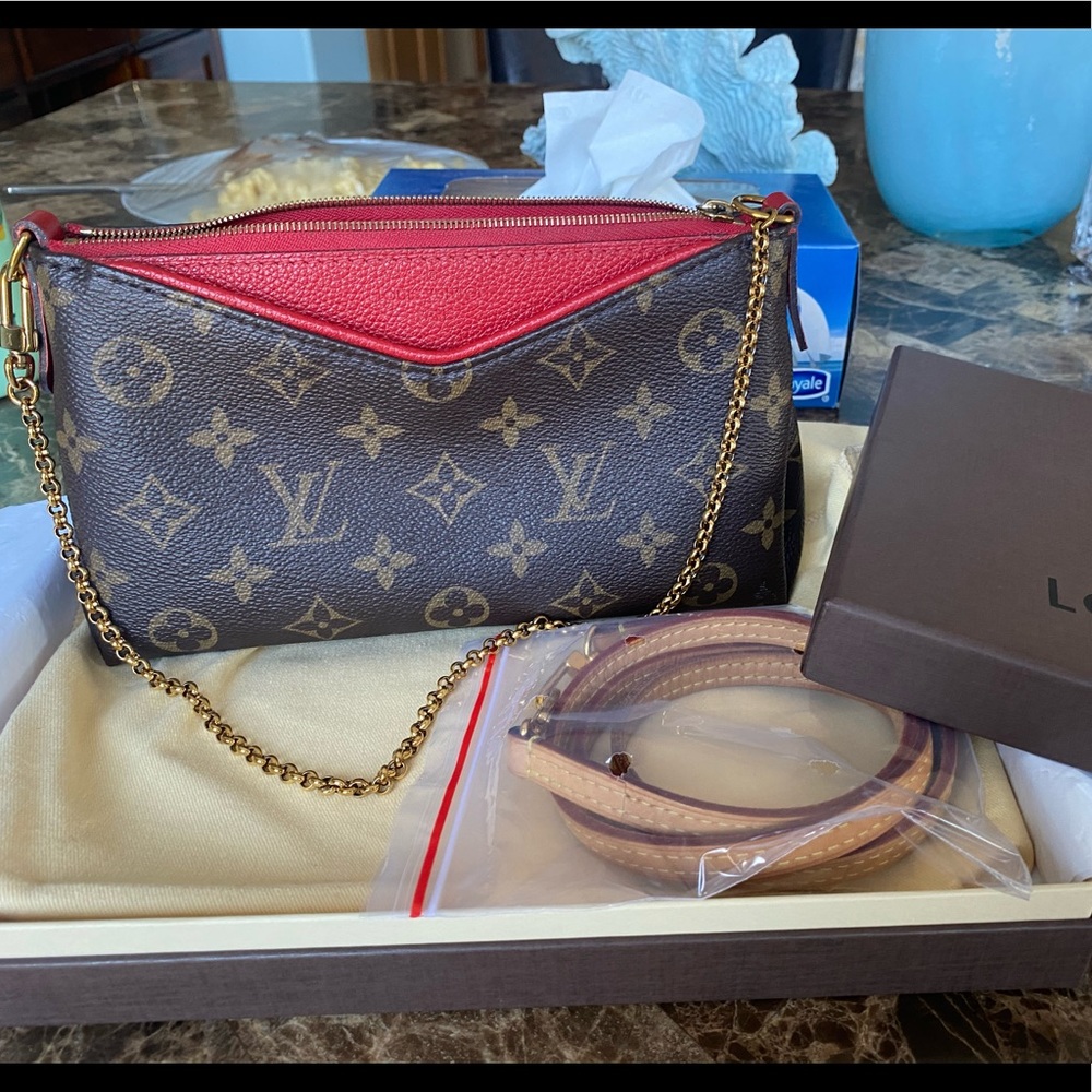 Louis Vuitton Pallas cross body and clutch